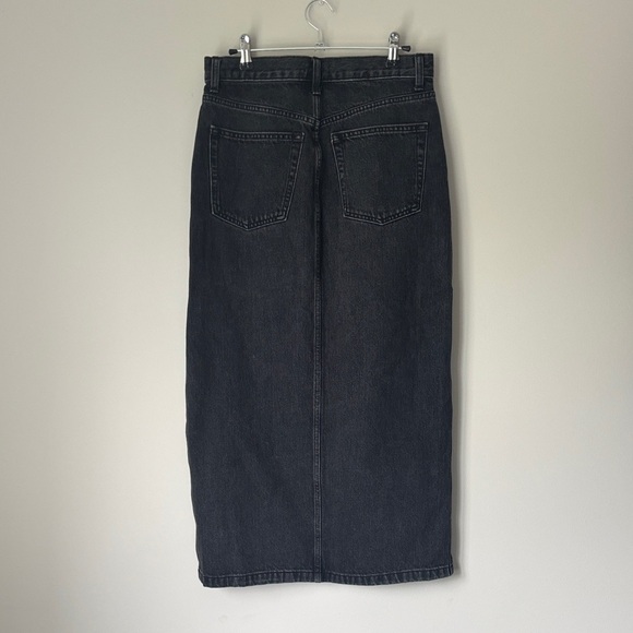 TNA Classic Black Denim Skirt size 4 - Picture 5 of 8